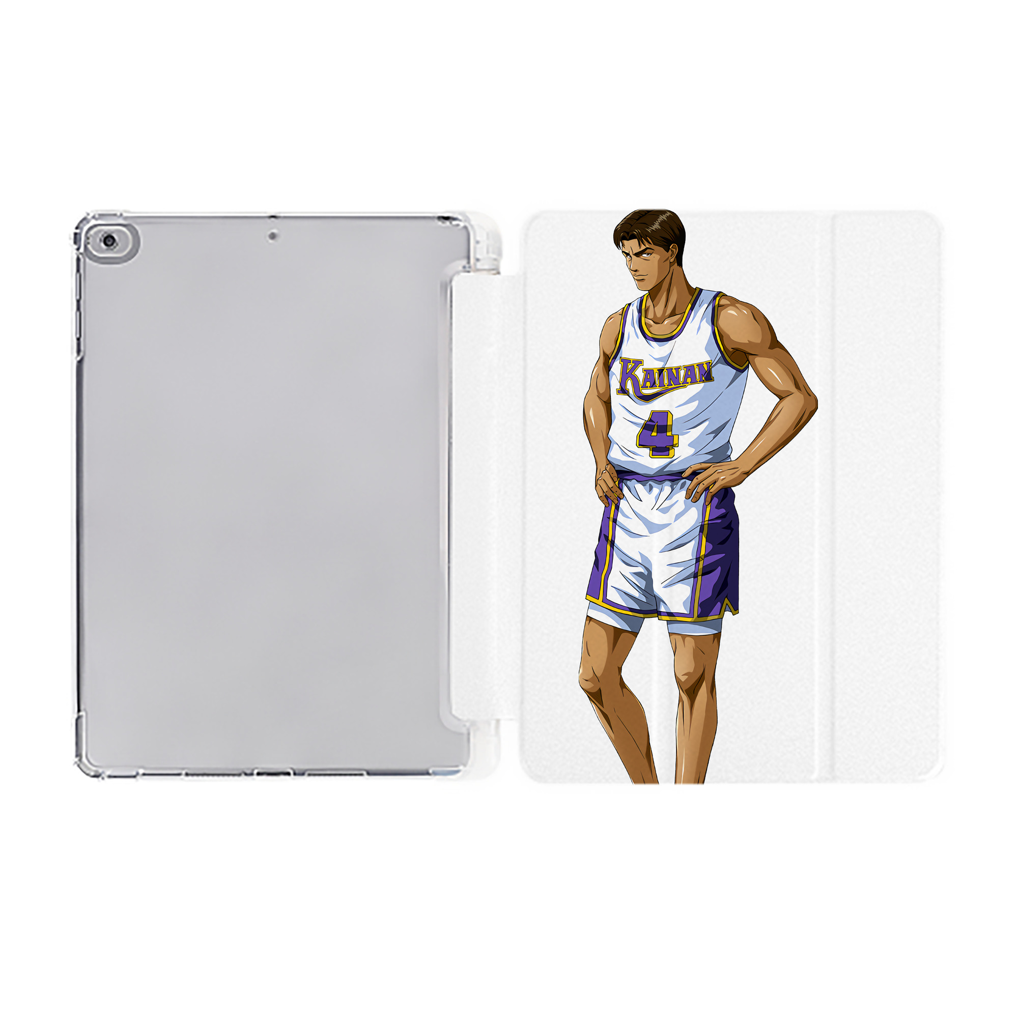 （画像用） SLAM DUNK／スラムダンク IPad ケース ペン収納付き 三つ折りスタンド PUレザー×シリコン 対応機種9.5/10.5/10.9インチ